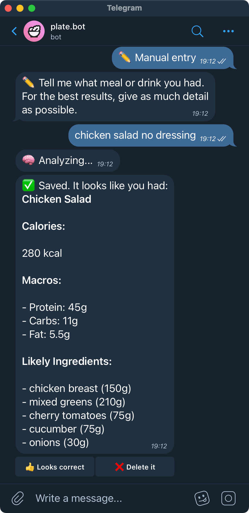 ✏️ Or just write what you had